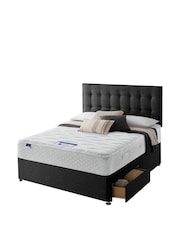 Silentnight Black Miracoil Geltex 2 Drawer Divan Bed Set - Image 4 of 6
