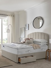 Silentnight Natural Miracoil Geltex Pillowtop 2 Drawer Divan Bed Set - Image 1 of 6