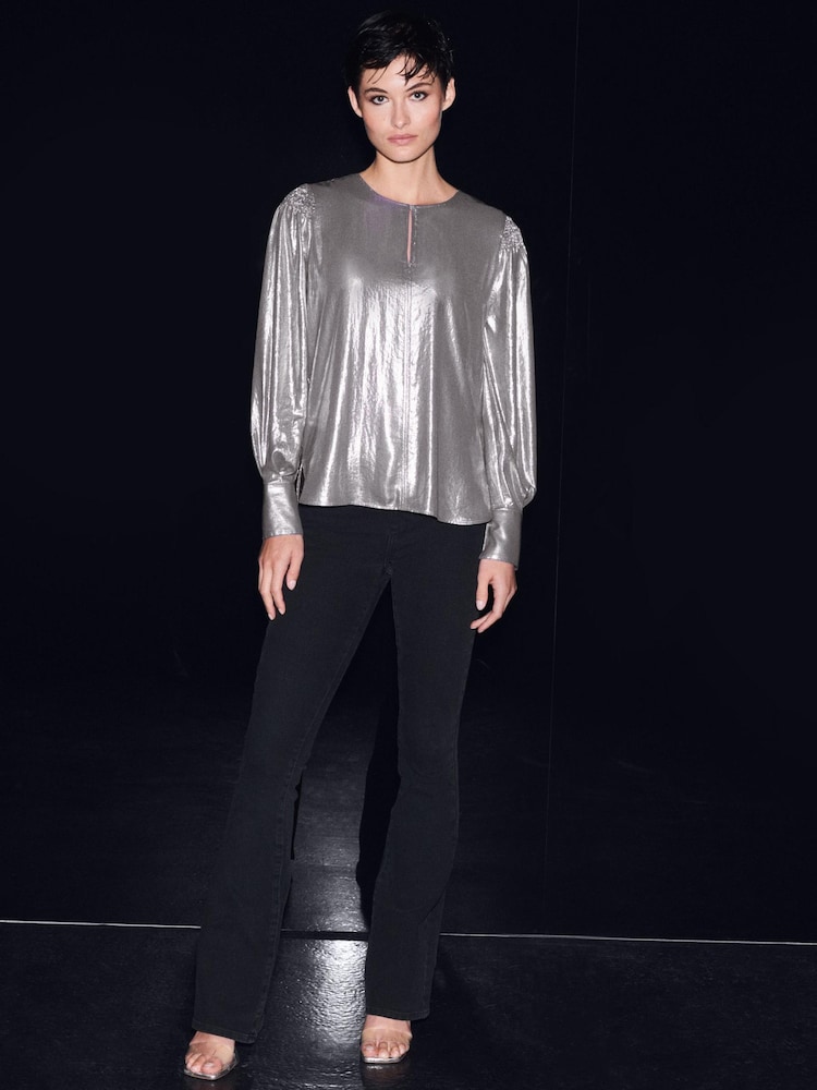 Silver Next Long Sleeve Deep Cuff Top - Image 2 of 5