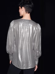 Silver Next Long Sleeve Deep Cuff Top - Image 3 of 5
