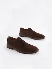 Joules Suede Derby Brown Suede Derby - Image 1 of 7