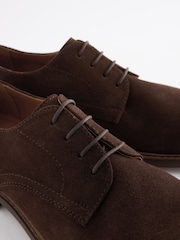 Joules Suede Derby Brown Suede Derby - Image 3 of 7