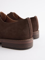 Joules Suede Derby Brown Suede Derby - Image 6 of 7