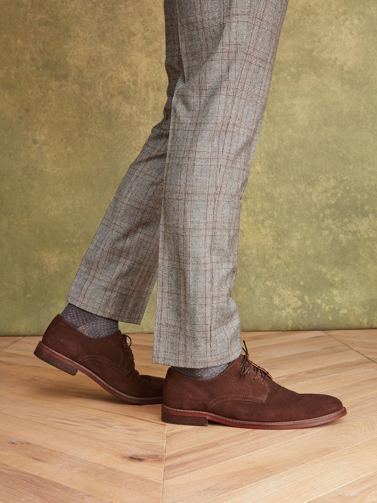Joules Suede Derby Brown Suede Derby - Image 7 of 7