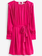Pink Satin Mini Dress - Image 6 of 6