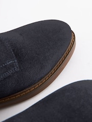 Joules Suede Derby Navy Blue Suede Derby - Image 3 of 6