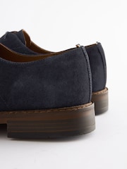 Joules Suede Derby Navy Blue Suede Derby - Image 6 of 6