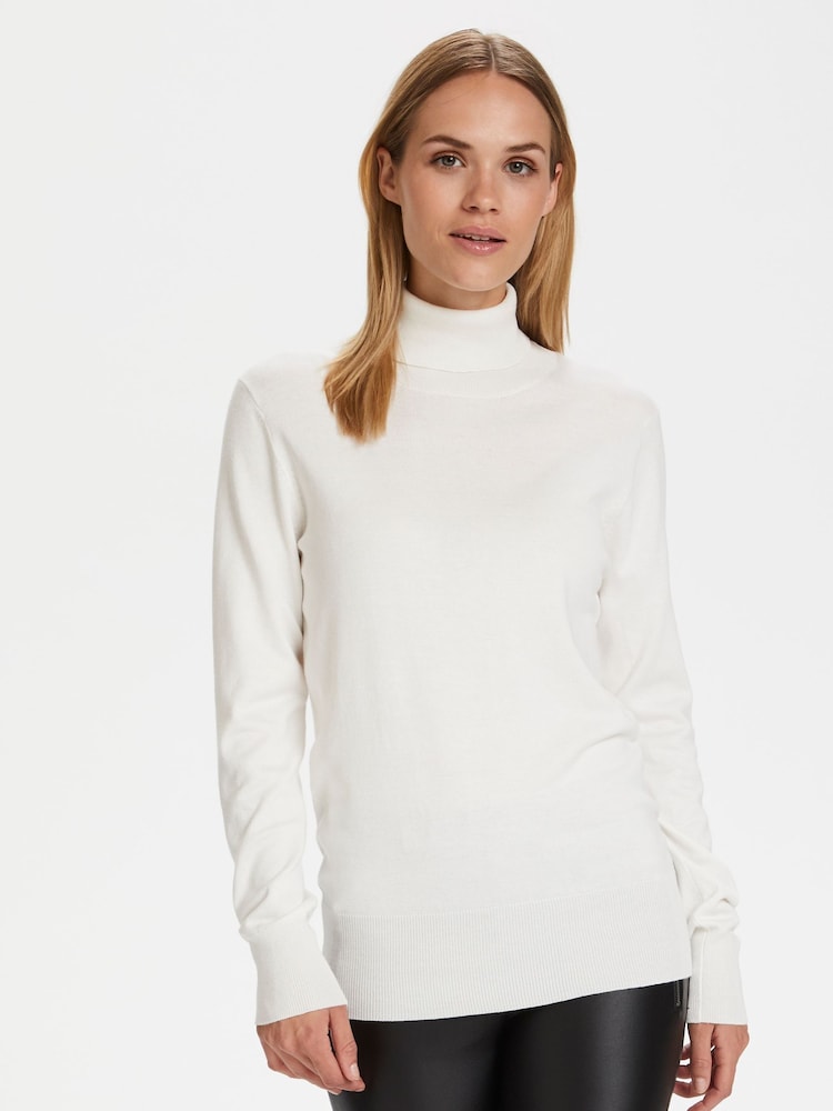 Kaffe Astrid Long Sleeve Regular Fit Roll Neck Jumper - Image 1 of 7