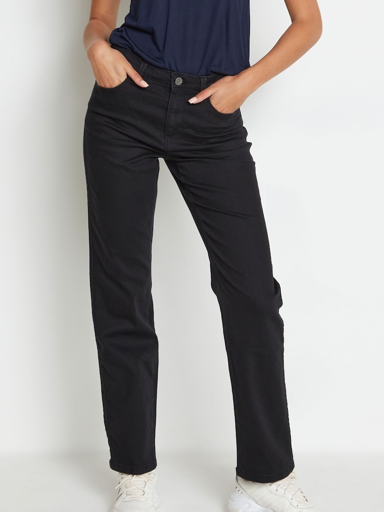 Kaffe Vicky Black Straight Leg Jeans - Image 1 of 7