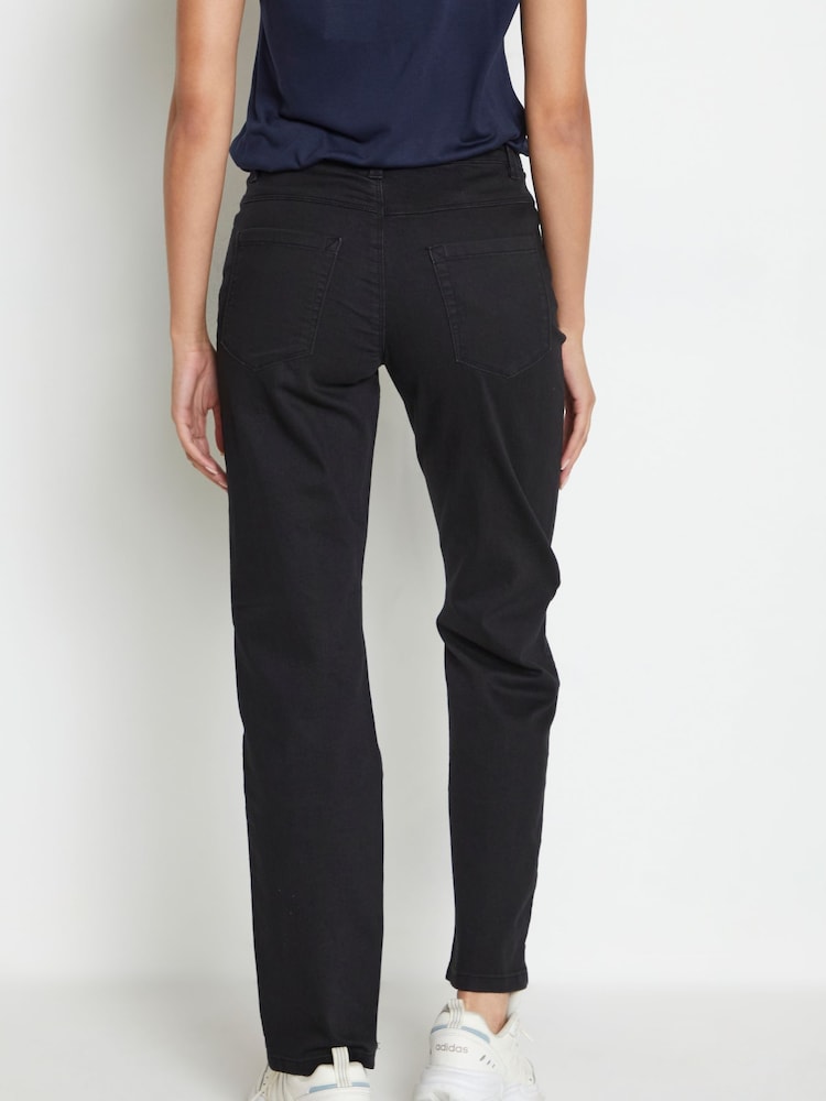 Kaffe Vicky Black Straight Leg Jeans - Image 2 of 7
