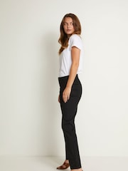 Kaffe Vicky Black Straight Leg Jeans - Image 3 of 7