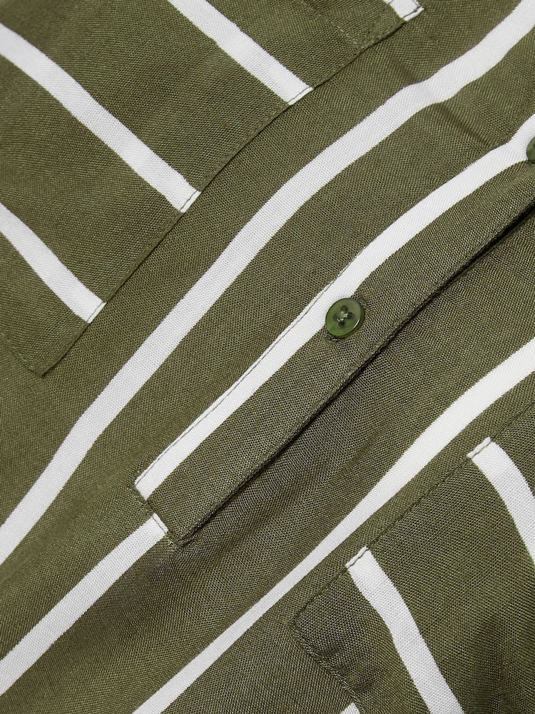 Kaffe Green Babara Long Sleeve Shirt Blouse - Image 9 of 9