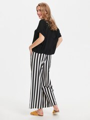 Kaffe Amber Stanley Black Short Sleeve Blouse - Image 3 of 7