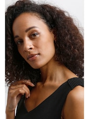 Kaffe Blue Sara Slim Fit Dress - Image 3 of 7