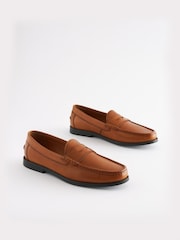 Joules Penny Loafer Tan Brown Penny Loafers - Image 1 of 7