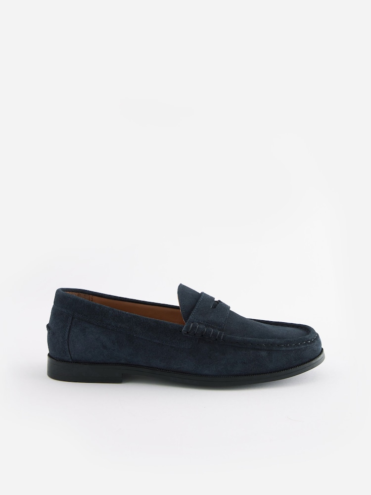Joules Penny Loafer Navy Blue Penny Loafers - Image 2 of 8