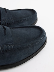 Joules Penny Loafer Navy Blue Penny Loafers - Image 6 of 8