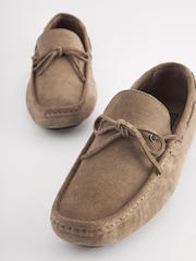 Joules Brown Suede Driver Shoes - Image 4 of 6