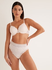 Black/Cream High Rise High Leg Lace Knickers 2 Pack - Image 5 of 7