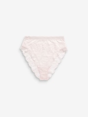 Black/Cream High Rise High Leg Lace Knickers 2 Pack - Image 7 of 7