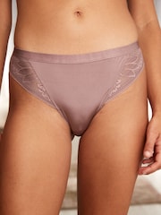 preto/roxo Purple - Pacote Knickers de microfibra e renda 2 - Imagem 2 de 9