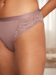 preto/roxo Purple - Pacote Knickers de microfibra e renda 2 - Imagem 4 de 9