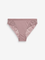 preto/roxo Purple - Pacote Knickers de microfibra e renda 2 - Imagem 9 de 9