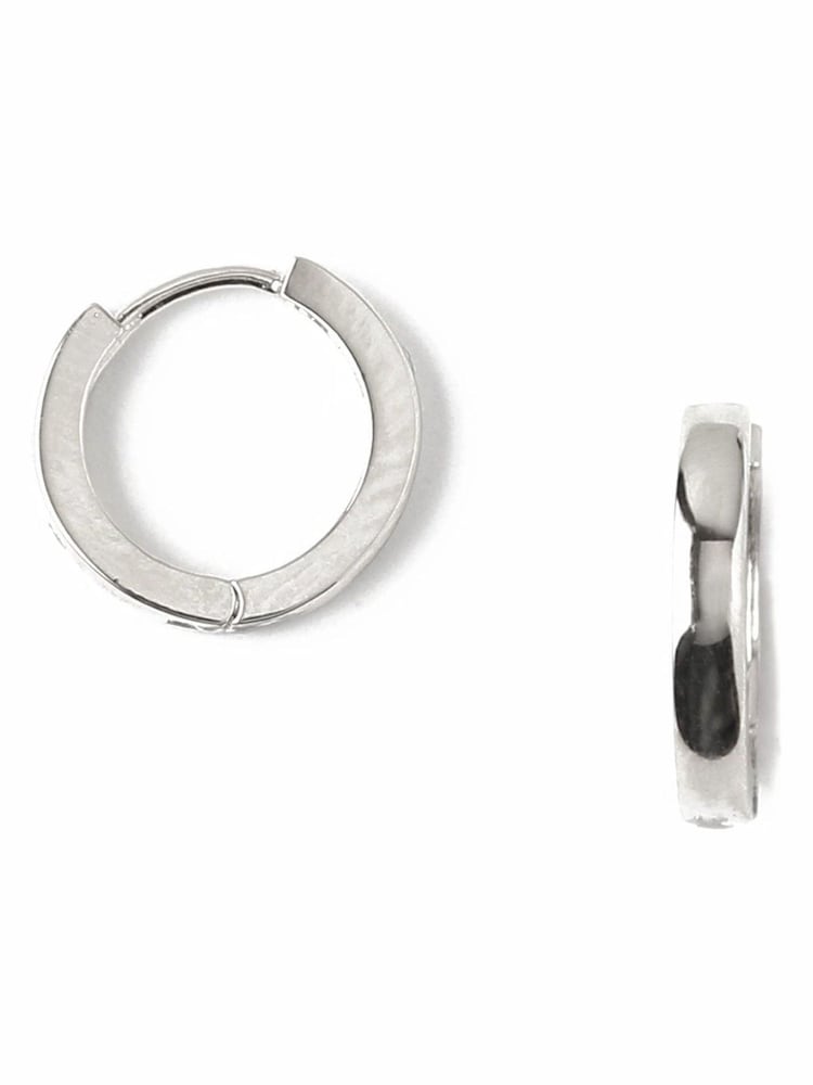 Orelia London Clean Metal Huggie Hoop Earrings - Image 1 of 2