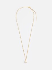 Orelia London Pearl Drop Satellite Necklace - Image 1 of 3