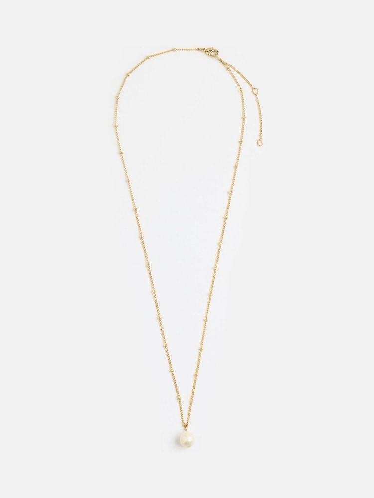Orelia London Pearl Drop Satellite Necklace - Image 1 of 3