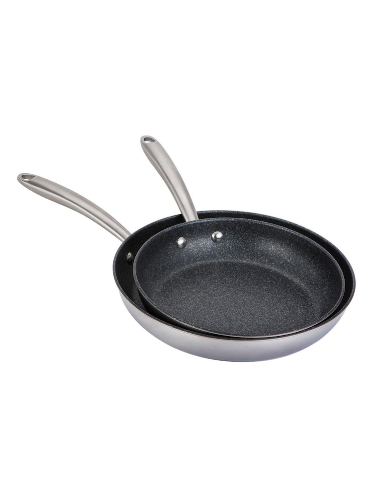 Prestige Silver Scratch Guard SS Non-Stick Twin Pack Frypan Set 25/29cm - Image 1 of 8