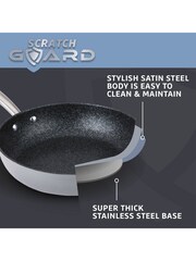 Prestige Silver Scratch Guard SS Non-Stick Twin Pack Frypan Set 25/29cm - Image 6 of 8