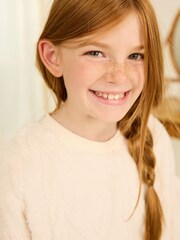 Cream Cosy Fleece Cable Pyjamas (3-16yrs) - Image 4 of 6