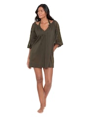 Lauren Ralph Lauren Cotton Embroidered Beach Dress Cover-Up - Image 1 of 4