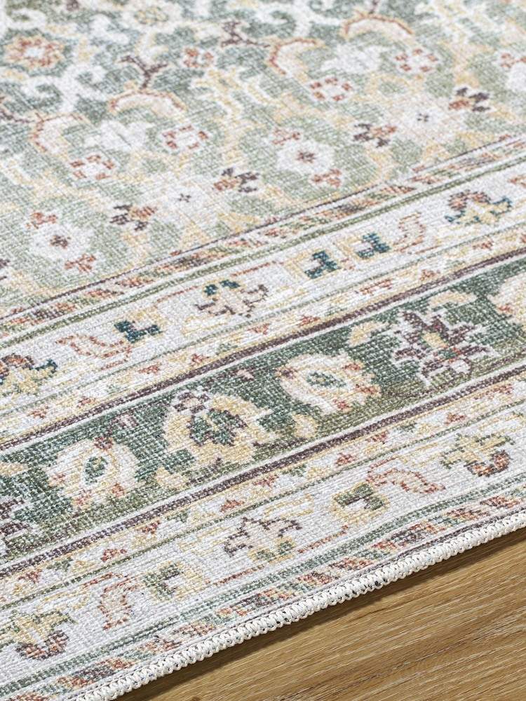 LIVABLISS Green Rainier Our Pnw Home Washable Traditional Boho Rug - Image 2 of 2 LIVABLISS Green Rainier Our Pnw Home Washable Traditional Boho Rug - Image 2 of 2