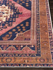 LIVABLISS Orange Amelie Vintage Traditional Washable Rug - Image 2 of 2