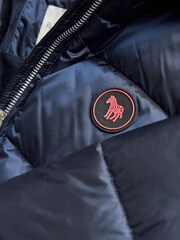 Mornarsko modra nepremočljiva dekliška parka Paul Smith Junior - Slika 10 iz 10