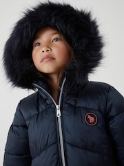 Mornarsko modra nepremočljiva dekliška parka Paul Smith Junior - Slika 3 iz 10