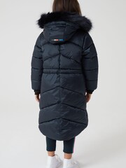 Mornarsko modra nepremočljiva dekliška parka Paul Smith Junior - Slika 5 iz 10