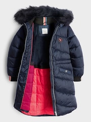 Mornarsko modra nepremočljiva dekliška parka Paul Smith Junior - Slika 7 iz 10