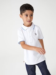 Paul Smith Junior Boys Short Sleeve Zebra Logo Polo Shirt - Image 1 of 7