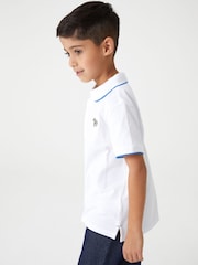Paul Smith Junior Boys Short Sleeve Zebra Logo Polo Shirt - Image 2 of 7