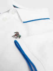 Paul Smith Junior Boys Short Sleeve Zebra Logo Polo Shirt - Image 7 of 7