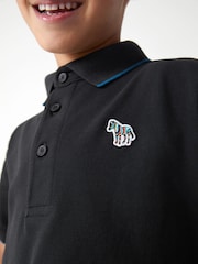 Paul Smith Junior Boys Short Sleeve Zebra Logo Polo Shirt - Image 2 of 9
