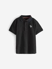 Paul Smith Junior Boys Short Sleeve Zebra Logo Polo Shirt - Image 7 of 9