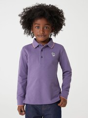 Paul Smith Junior Boys Long Sleeve Zebra Logo Polo Shirt - Image 1 of 8