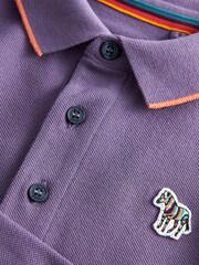 Paul Smith Junior Boys Long Sleeve Zebra Logo Polo Shirt - Image 7 of 8
