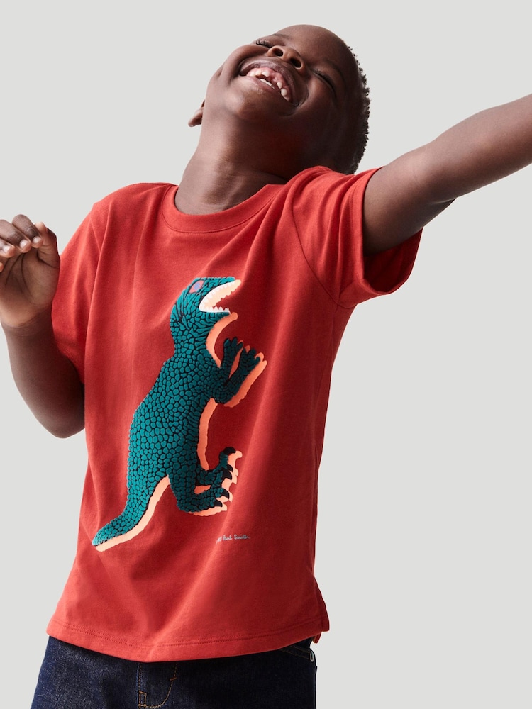 Paul Smith Junior Boys Short Sleeve 'Dino' T-Shirt - Image 6 of 6