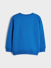 Paul Smith Junior Boys Blue 'Dino' Crew Neck Sweatshirt - Image 6 of 9