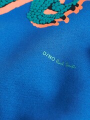 Paul Smith Junior Boys Blue 'Dino' Crew Neck Sweatshirt - Image 9 of 9